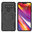 Dual Layer Rugged Tough Case & Stand for LG V40 ThinQ - Black
